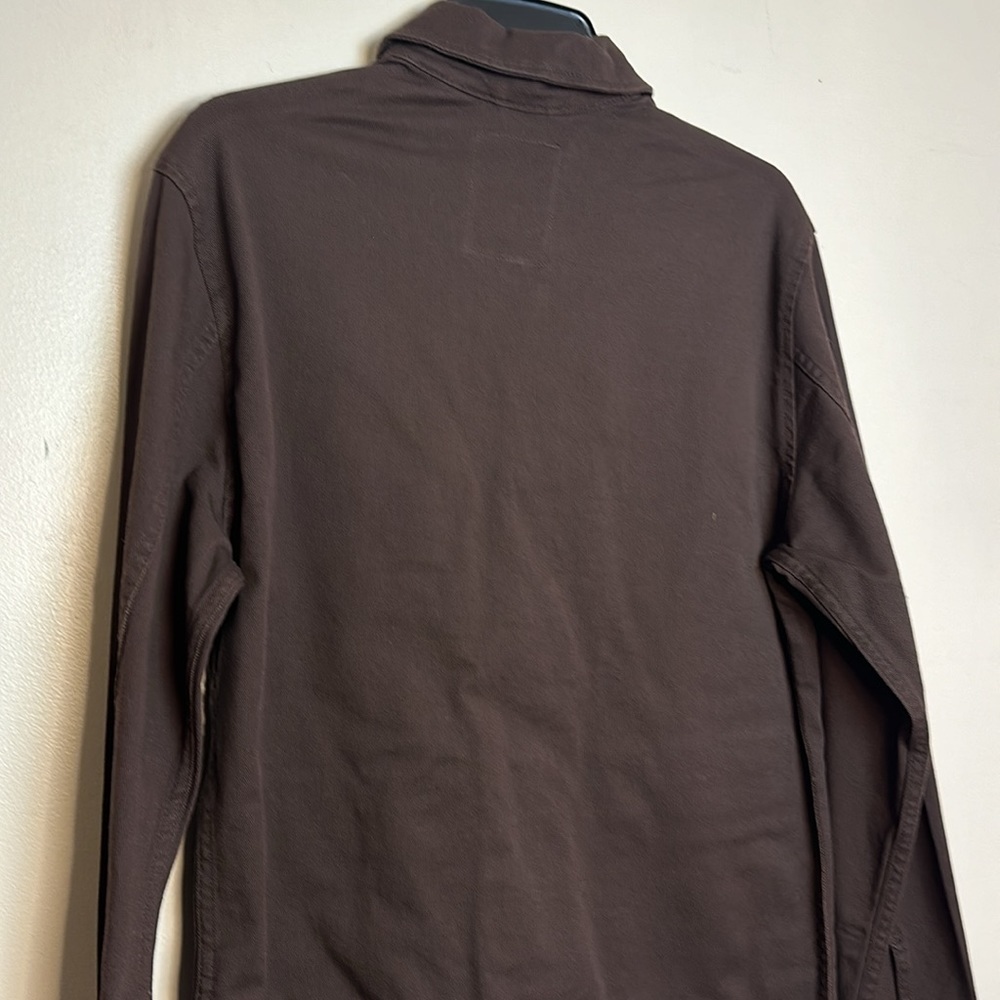 Jack & Jones Produkt Twill Lightweight Utility Overshirt Jacket in Brown - Picture 8 of 9